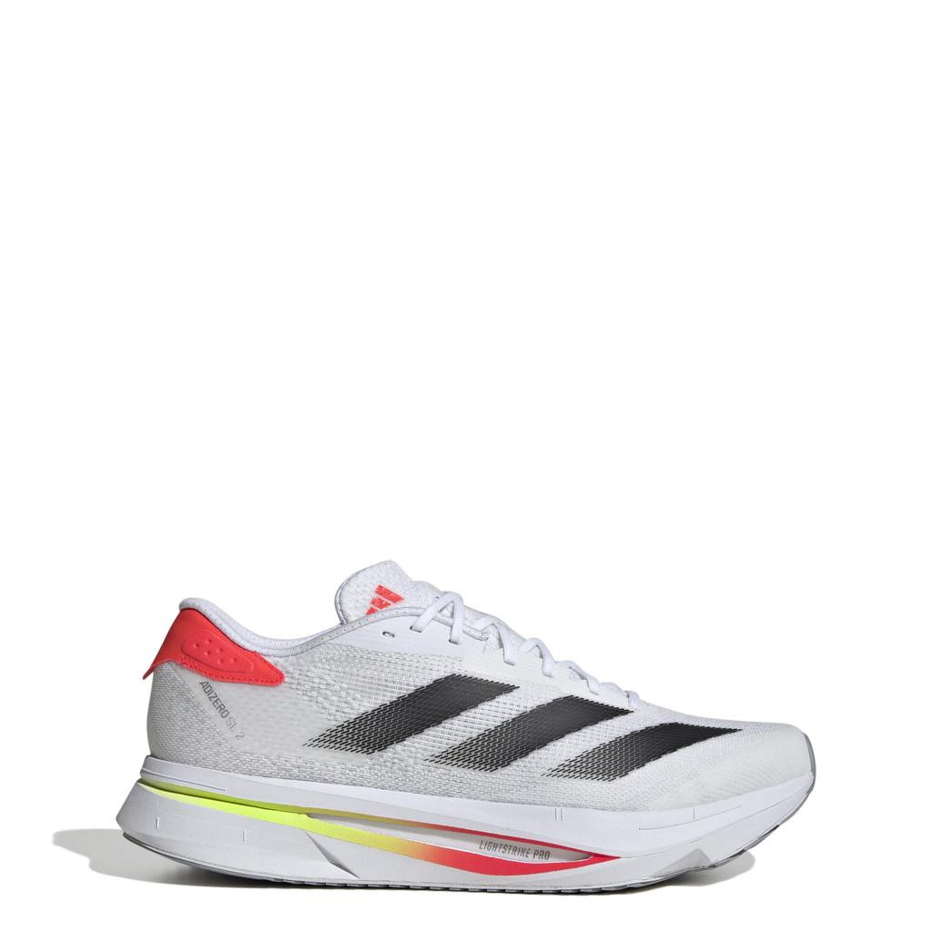 Adidas Adizero Sl2 Running Shoes, NKW90, Footwear White/Core Black/Lucid Red (JS1181), Size 27.0 cm