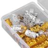 Hair Coil Dreadlocks Beads DIY Alloy Dreadlocks Hair Tube Cuffs Rings Clips Hair Decoration for Braids Accessories