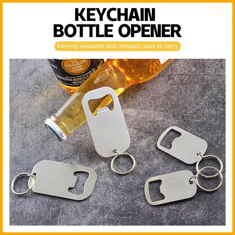 Deschizător de sticle de bere din oțel inoxidabil Breloc portabil cu pandantiv Deschizător de băuturi cu breloc Breloc multifuncțional Deschizător de sticle