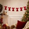 Christmas Decorations Red Double-Layer Hanging Ornaments for Christmas Tree Holiday Party Decor