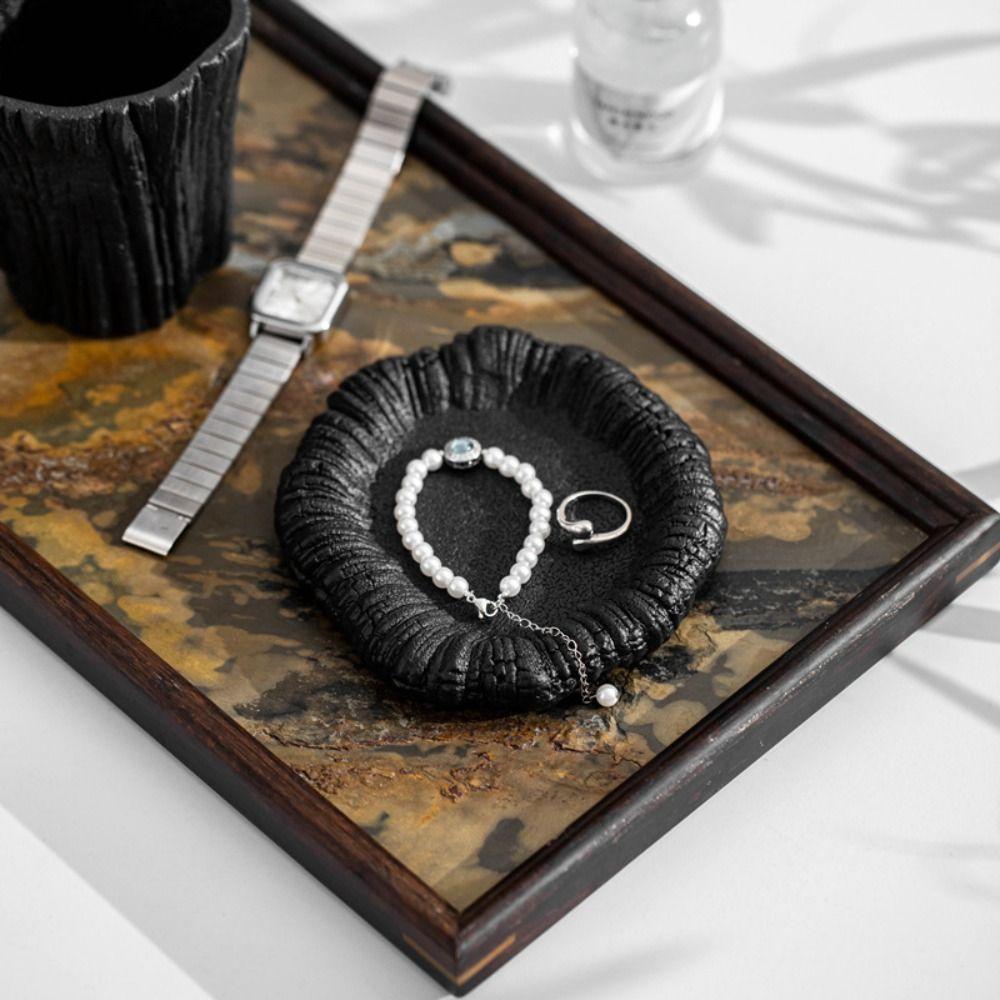 Irregular Jewelry Storage Tray Ceramic Storage Plate Home Decoration Jewelry Display Rack Food
