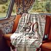 Happy 30Th Birthday Blanket Personalized Name Soft Comfortable Stylish Blanket Car Blanket Perfect For Travel Camping Outdoor Home Suitable For All