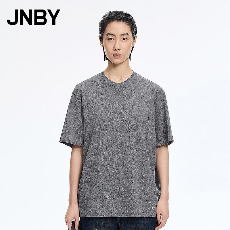 JNBY Women s Metal Detail Loose Fit Cotton T-shirt M
