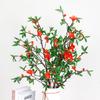Realistic Pomegranate Flower Branches 85cm Fake Flower  Wedding Party Decor