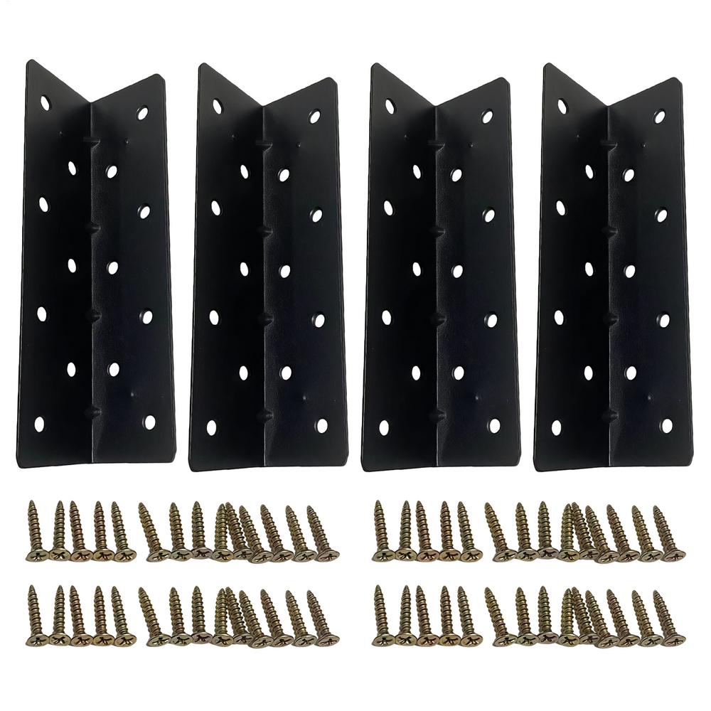 

Raised Garden Bed Corner Bracket 160x41mm, Planter Box Connector Bracket, Elevated Flower Bed Metal Corner Bracket With Screws