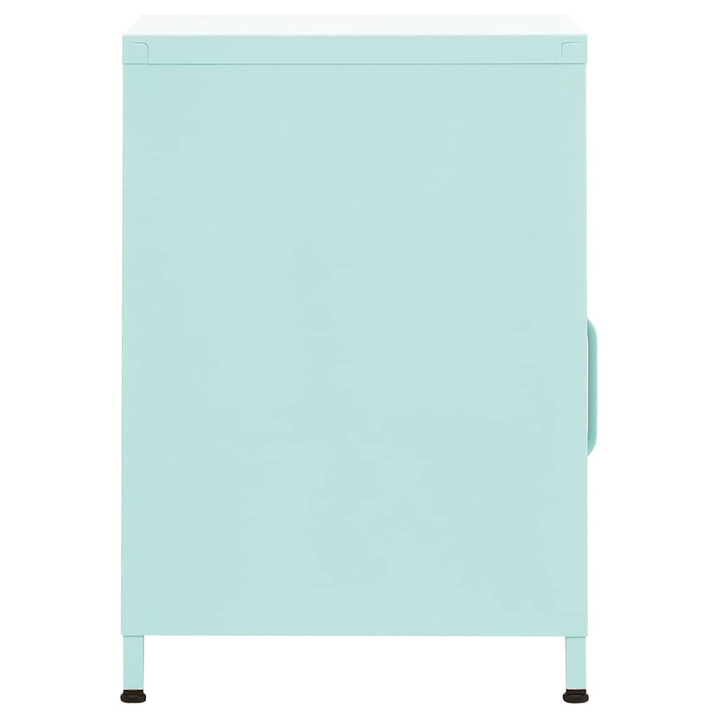 Nightstand Mint Green 35x35x51 cm Steel