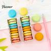 Macaron Eraser Stationery 5Pcs Cookie-Shaped Set Cute Creative Erasers for Kids Students Novelty Dessert Shaped Colorful Pastel Soft Rubber Fun School