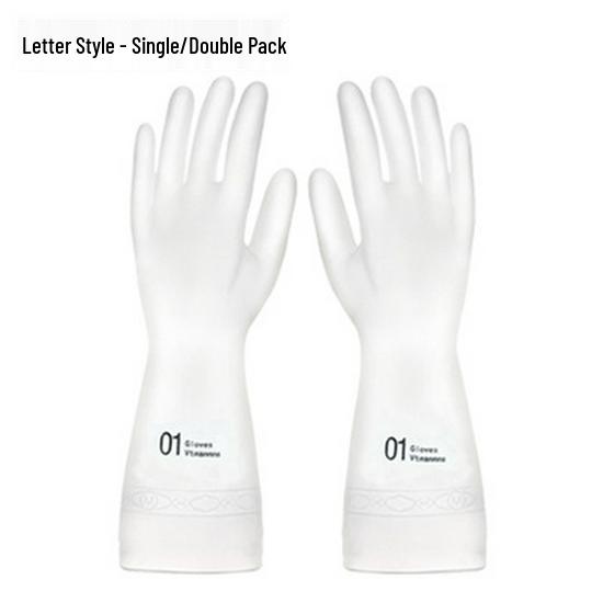 Strapazierfähige Latex-Spülhandschuhe für Damen - Dicke, wasserdichte Reinigungshandschuhe und Wäscheschutz