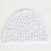 New adult hair cap hollow Baotou cap solid color knitted mesh cap tie hair fishing net turban cap