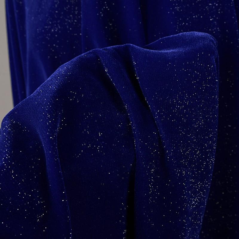Velvet Fabric Glitter Starry Design Soft Smooth Non-Elastic Shiny Material DIY Sewing Wedding Dresses Banquet Gowns Cheongsam