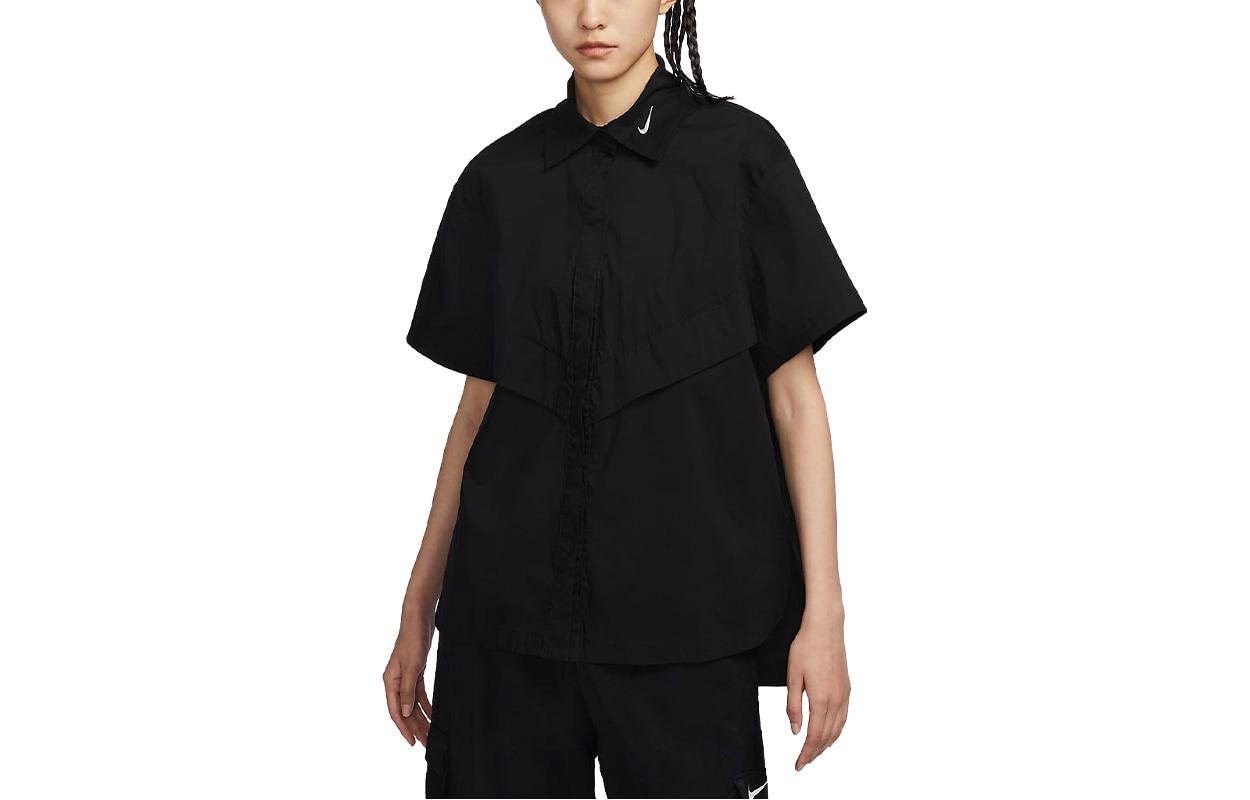 Nike Shirts Women s Black Square Collar Moderate Other FB8293-010 M