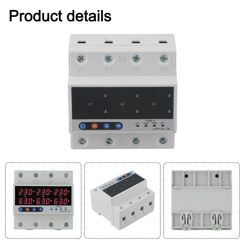 Advanced OverVoltage and UnderVoltage Protector with Real Time Current Monitoring and Multiple Protection Features