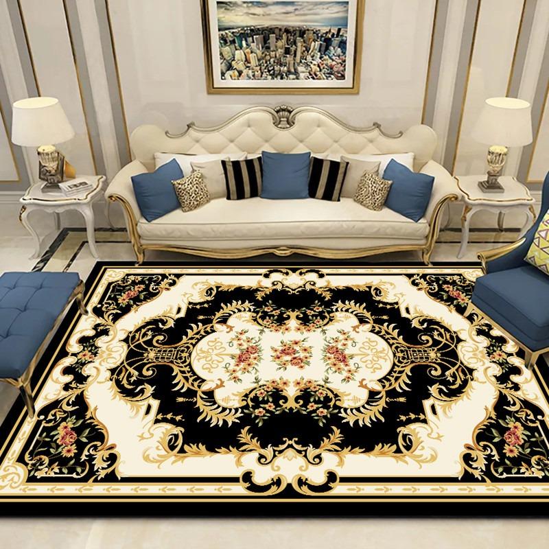 Persia Europe Style Light Luxury Carpet Living Room Sofa Bedroom Bedside Study Entrance Door Mat Non-slip Home Decor Rug