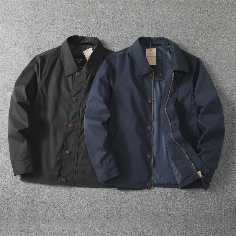 Men's Autumn Double-Layer Lapel Jacket: Casual Business and Sportswear Trend