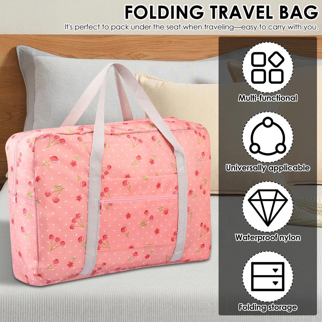 Travel Duffel Bag Portable Large Capacity Carry On Bag Waterproof Sports and Fitness Bag Household Clothing Storage Organization