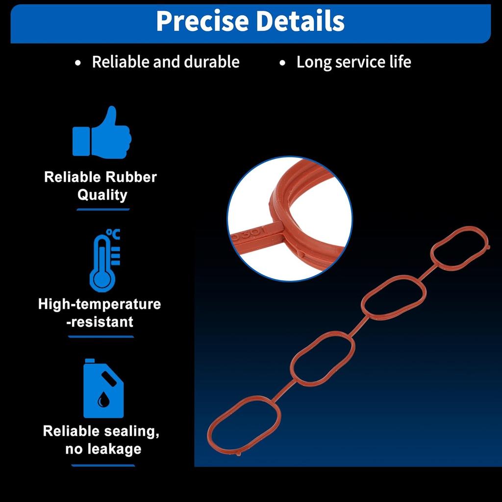 No.MS97144 Engine Intake Manifold Gasket Set for Toyota C-HR 2018-2022 2.0L for Toyota Corolla 2009-2022 1.8L Replaces No.17177-37030/17177-37050
