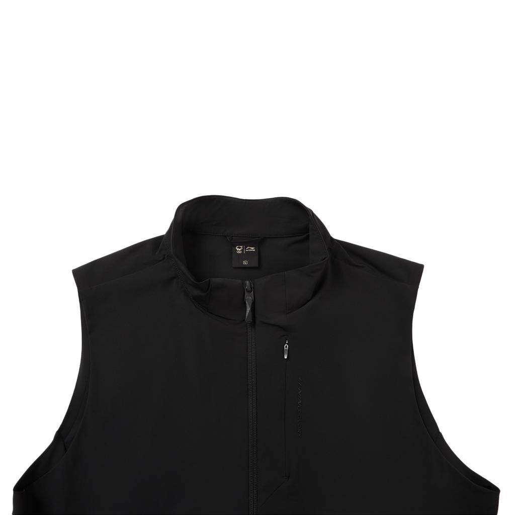 Li-Ning Gold Label Solid Color Stand Collar Casual Vest Men Vests AMDW039-3