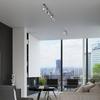 Ring ceiling lamp 6L chrome