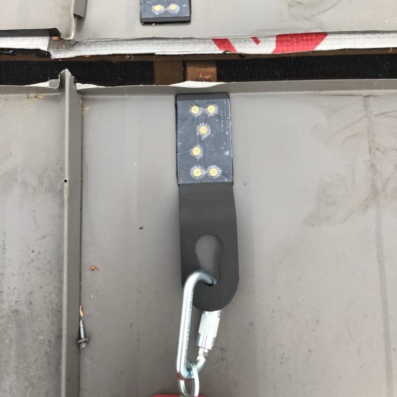 3Pcs Roof Safety Anchors Buckle Heavy Duty Roof Anchors Buckle Reusable Roof Anchors Roofing Tool for Wood Frame Building