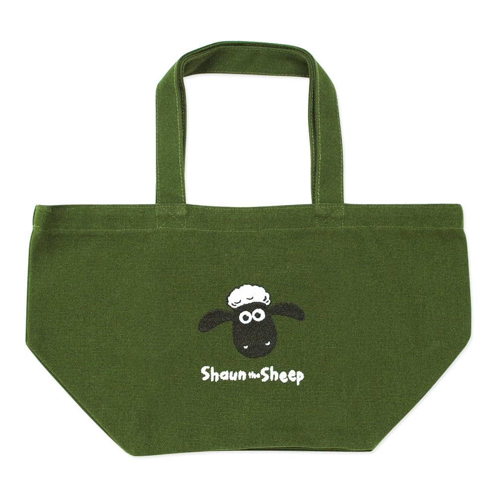 Liebe Bestickte Tragetasche mit Autos, Klein, Shaun das Schaf (khaki)