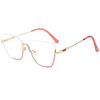 New Style Photochromic Anti-Blue Light Cat Eye Half-Frame Glasses with Metal Spring Hinges