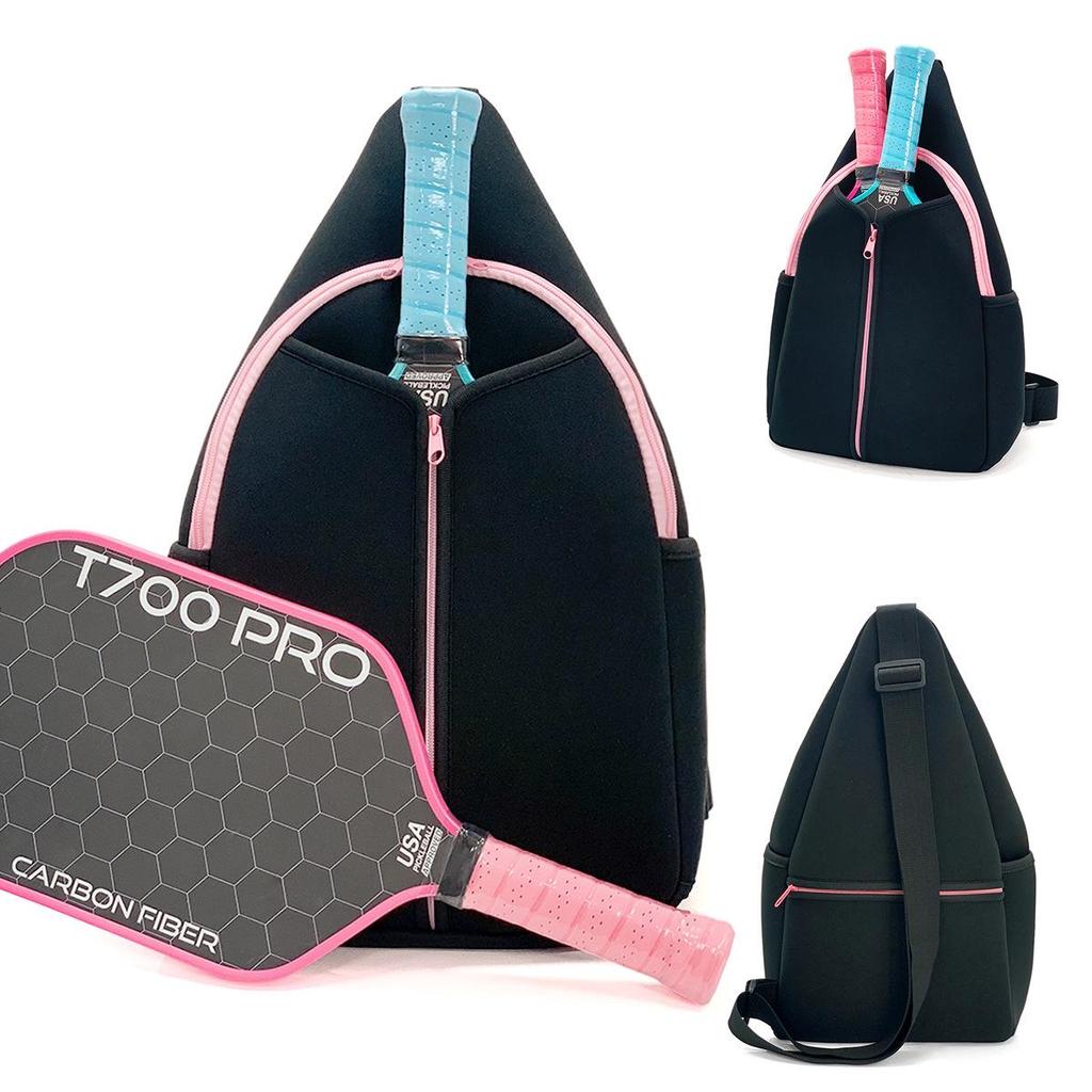 2025 Portable Sports Bag for Badminton, Tennis & Pickleball - Fits 2 Rackets, Handheld, Large-Capacity, Down Cotton