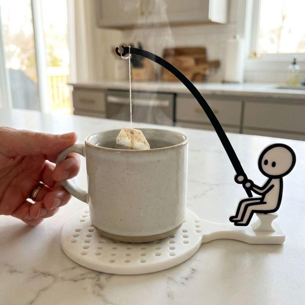 Tragbarer Teebeutel-Fixierclip Hitzebeständiger Teebeutel-Infuser-Hänger Küchengebrauch