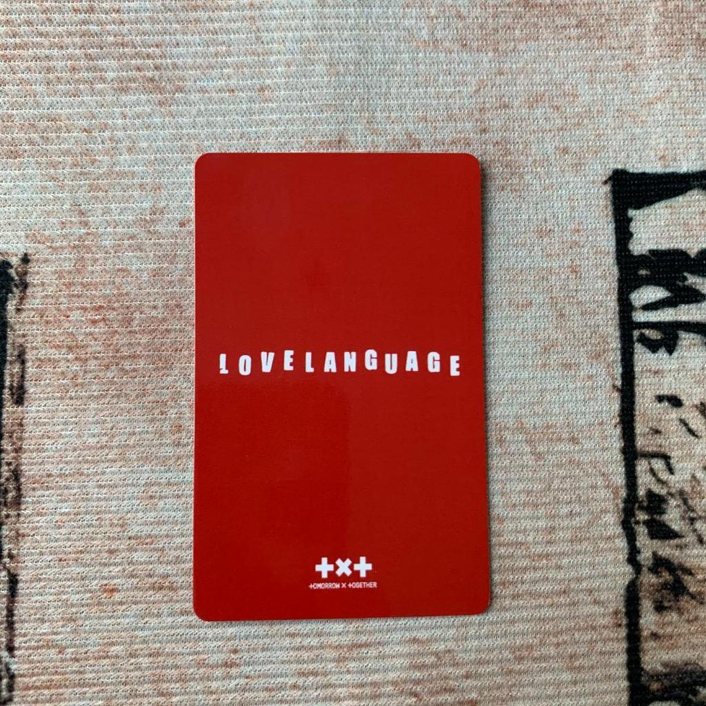 [USED] TXT Line Music Love Language Taehyung Trading Card