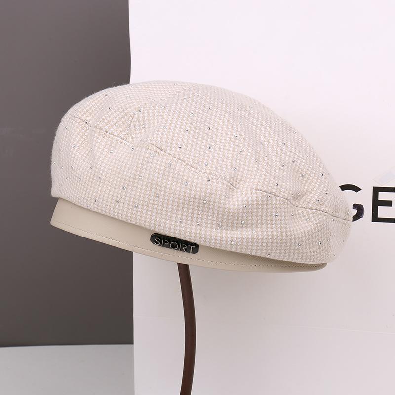 Spring and autumn show face small beret children fashion students versatile big head circumference painter hat casual bud hat