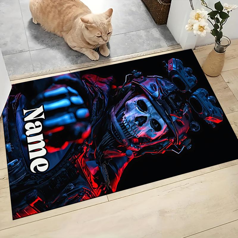 Custom Name Knight's Legend" Carpet Rug Customizable Soft Washable Anti-Slip Home Living Room Sofa Mats Personalized Rug. 0909168