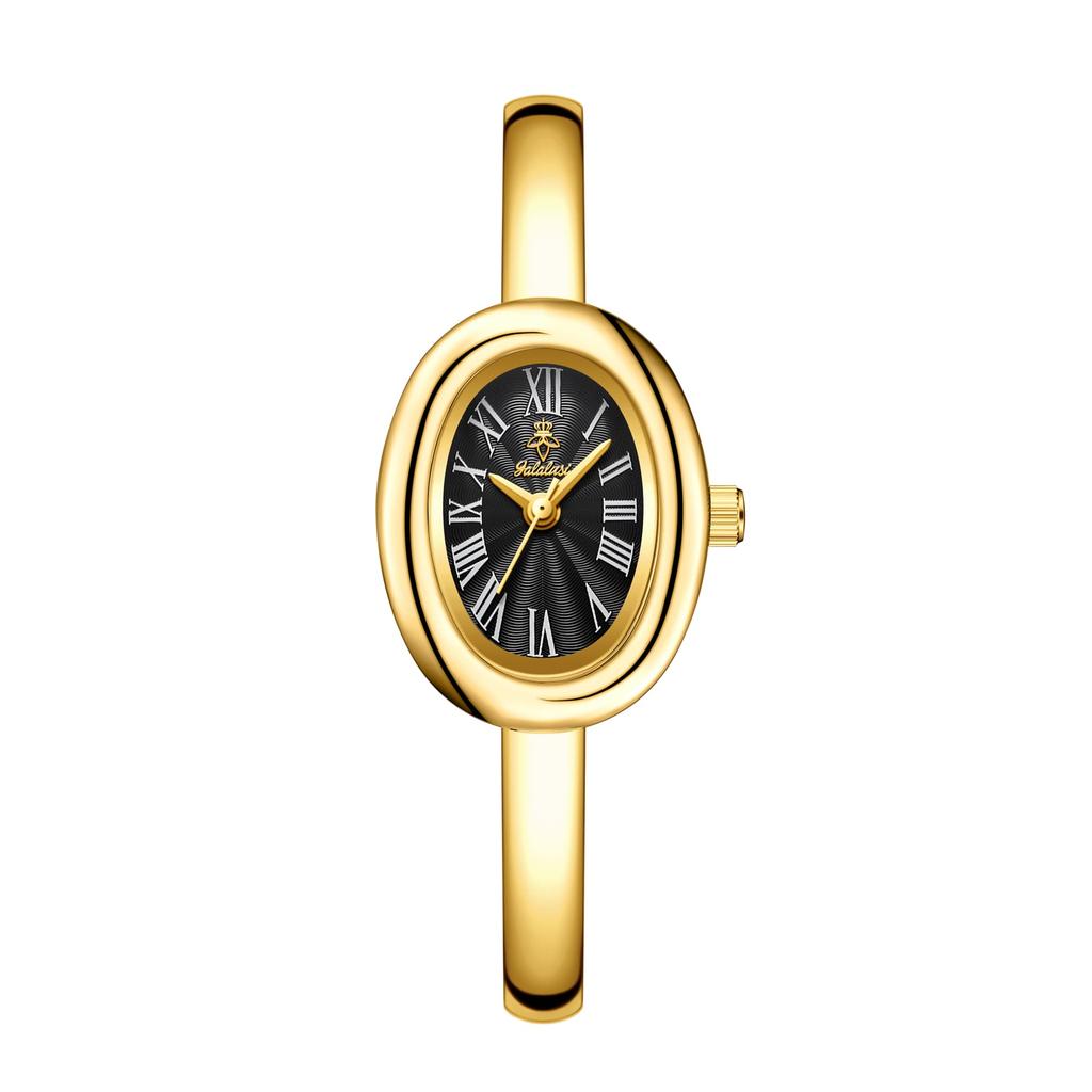 YaLaLuSi Brand Women’s Water-Resistant Quartz Bracelet Watch with a Minimalist Oval Dial – A Perfect Gift Reloj Mujer Girl Watch