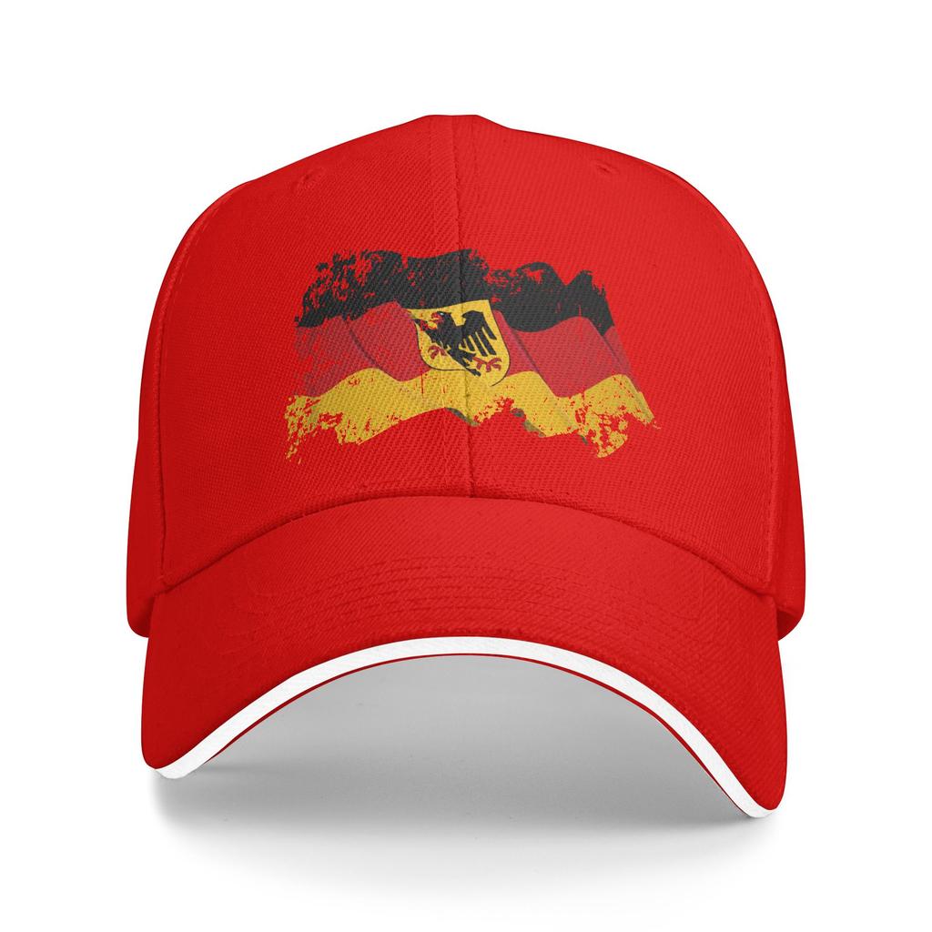 Deutschland Flag of German Casual Baseball Cap Summer Adjustable Kpop Rock Hip Hop Hats Men Adult Fitted Retro Baseball Caps