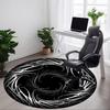 1pc Swirl Pattern Carpet, Round Non Slip Durable Large Size Office Carpet, Suitable for Office