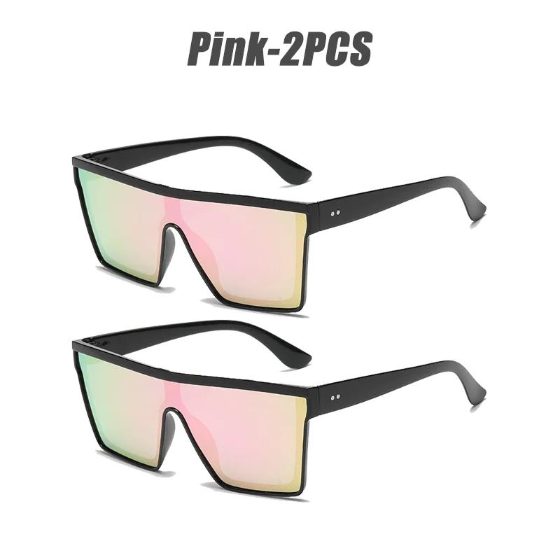 2025 New Fashion High Quality Square Glasses Frame Big Frame Retro Cyberpunk Color Film Sunglasses for Men and Women