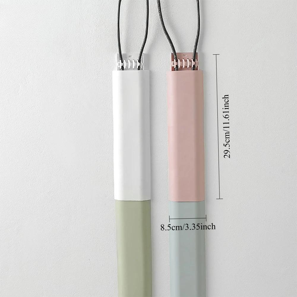 1/4pcs No Nail Cable Organizer, Self-Adhesive Wall Mount Wire Cover, TV & Desk Cord Management, Invisible Design