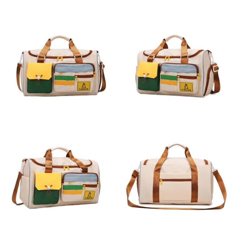 Newcity Color-block Multi-functional Travel Duffle Bag