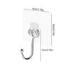 Storage Hook Hanger Self Adhesive Hook Adjustable Wall Rack Kitchen Bathroom