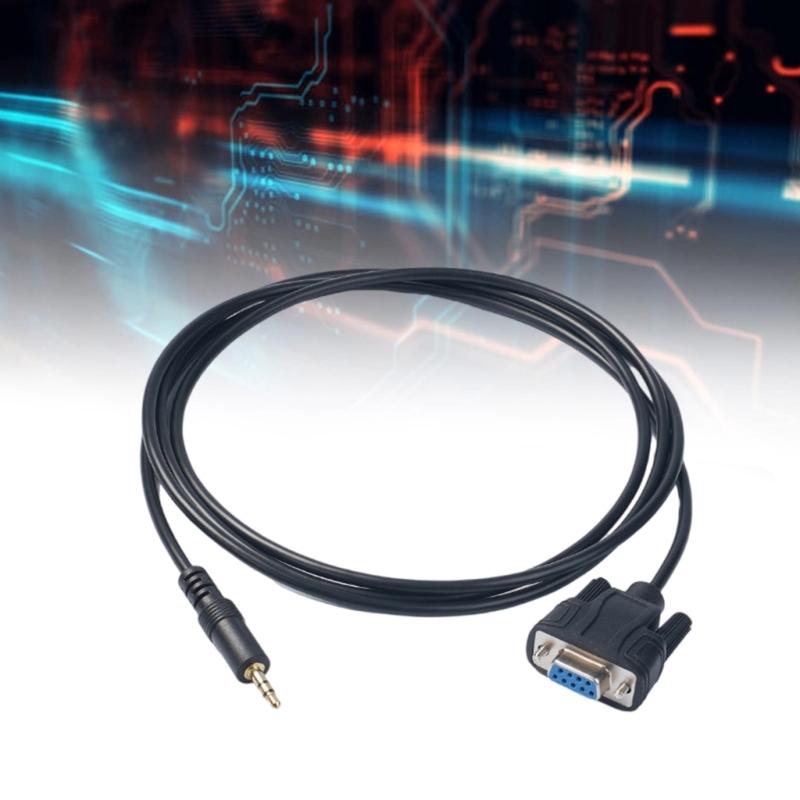 DB9 9Pin Female To 3.5mm Male Plug Serial Cable RS232 To 1/8Inch Conversion Cord for Music Devices 180cm/70.87inch