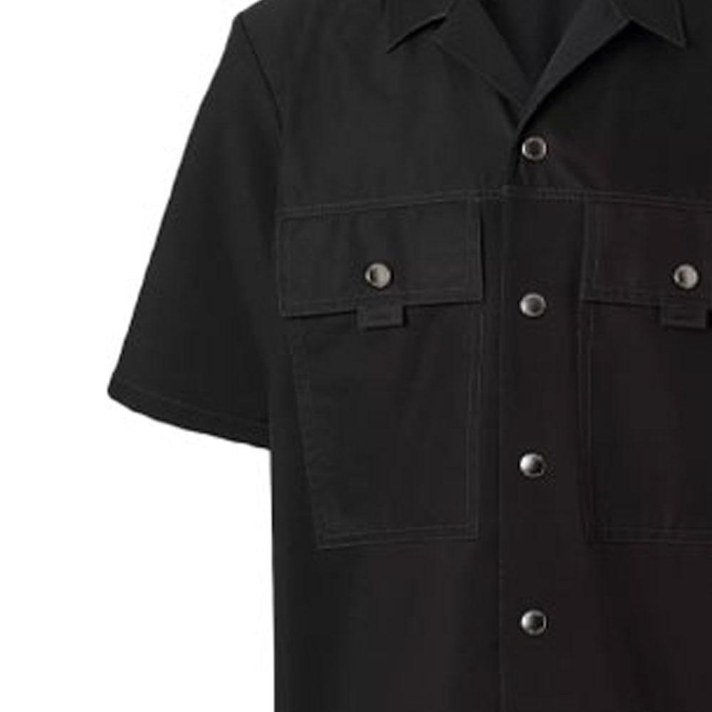 Burberry Shirts Men's Black Cuban Collar Moderate Other 80415421