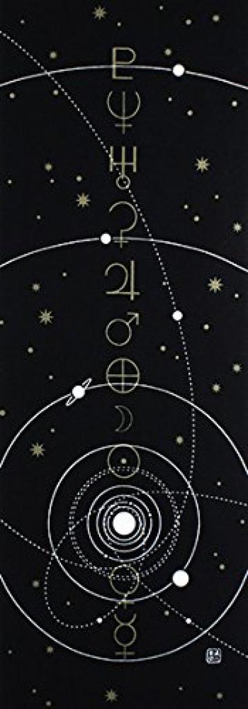 Dyeing Anbo Tenugui Authentic Dyed Cotton Tokuoka Made in Japan 35cm x 100cm "Planet Black" 100%