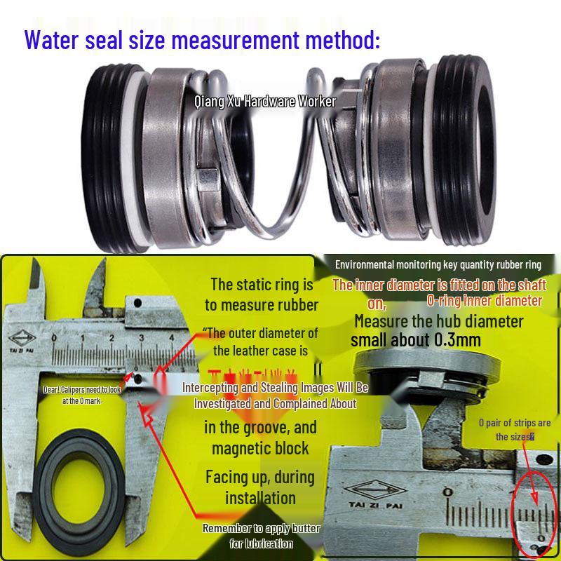 202/208 Serie Graphit-Keramik Doppelseitige Dichtung für Tauchpumpen