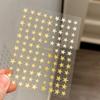 Simple Laser Silver Star Nail Art Stickers Holographic Colorful Self-Adhesive Star Decal Diy Manicure Star Slider