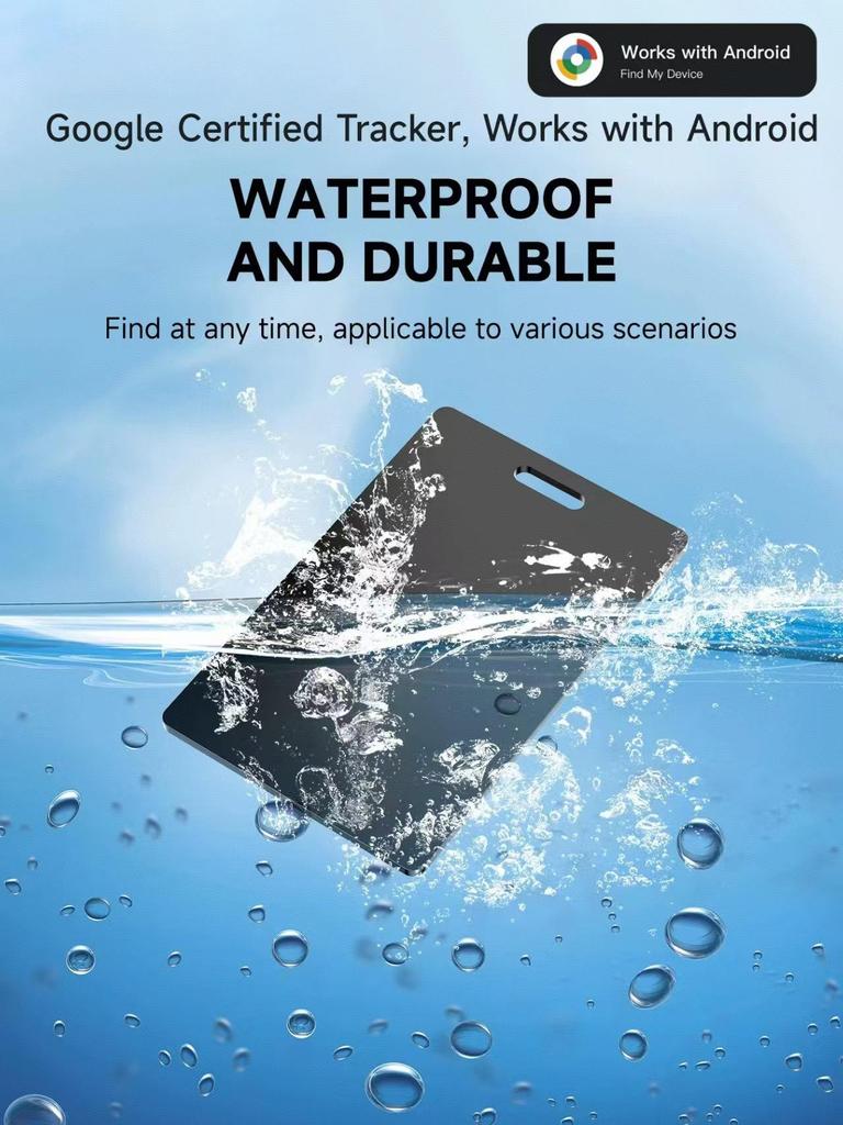 Google Card-Style Anti-Lost Tracker for Wallet, Bicycle, and Keychain