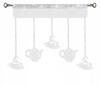 Kitchen Curtain Lambrequin with EKRAN Openwork Decorations Garland GLAMUR Coffee 150