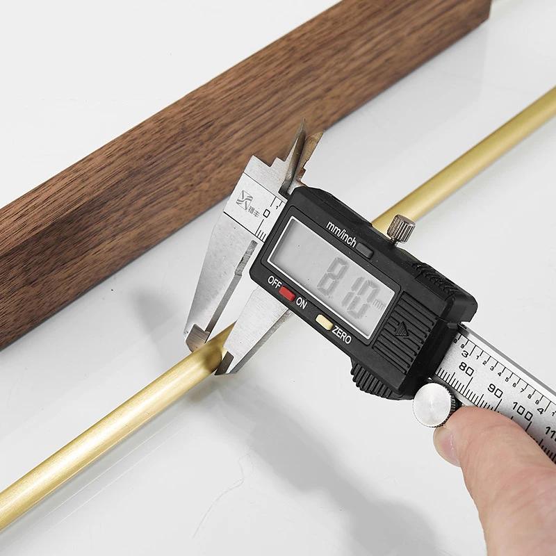 Light Luxury 35/55cm Towel Rack Bathroom Towel Rack Black Walnut Creative Single Pole Bathroom Rack Bathroom Accessories