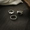 Fashion Personality Frog Ring for Men Trendy High-end Simple Square Single Finger Index Ring Men's Ring
