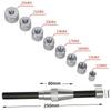 10PCS Universal Clutch Aligning Tools Kit Clutch Aligner Hole Corrector Tools with 8 Collects Ranging 11~25mm Automotive Tools