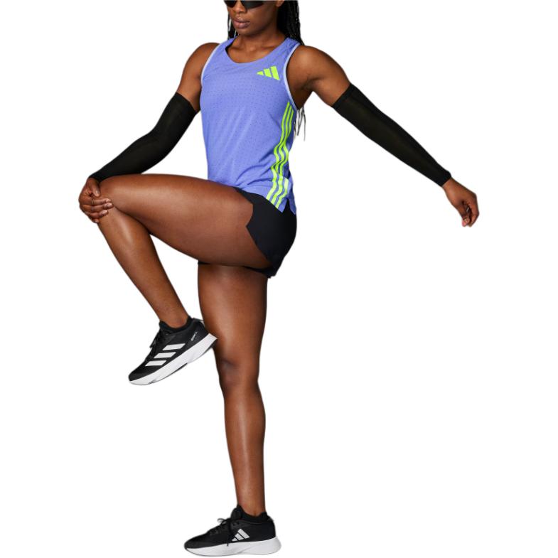 Adidas Adizero Running Tank Top Soft Comfortable Breathable Sports Vest Women tops Blue IT4561