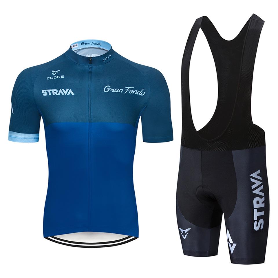 STRAVA Summer Short Sleeve Cycling Suit Off-Road Mountain Motorcycle Breathable Cycling Suit Set 2026