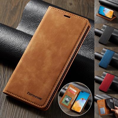 Ultra tenké matné kožené pouzdro pro Huawei P40 P30 P20 Mate 30 20 Pro Lite Peněženkové vyklápěcí pouzdro P Smart Plus 2019 2020 Fold Slot na karty
